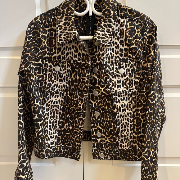 Leopard Jean Jacket - Picture 1 of 3